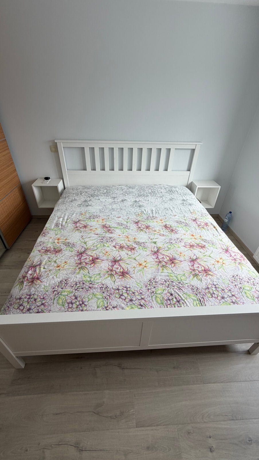 Lit Hemnes 180*200 + matelas, Maison & Meubles, Enlèvement, Comme neuf