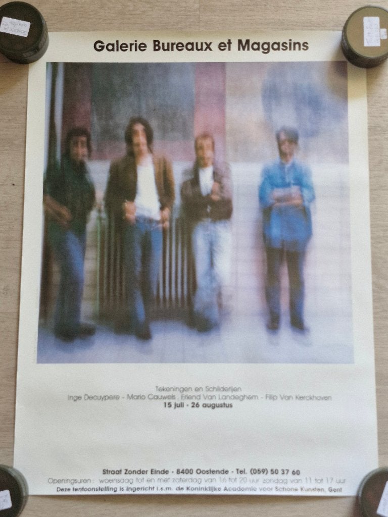 Originele affiche 'Galerie Bureaux et Magasins' - Oostende, Ophalen of Verzenden, A1 t/m A3, Film en Tv, Rechthoekig Staand