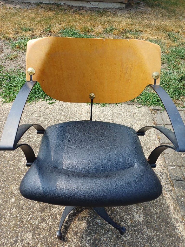Kappersstoel, Maison & Meubles, Chaises, Gris, Enlèvement, Utilisé, Métal