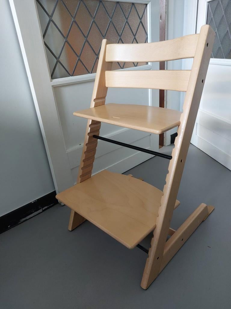 Stokke tripp trapp incl babyset, harnas en kussentje, Kinderen en Baby's, Ophalen, Zo goed als nieuw, Meegroeistoel