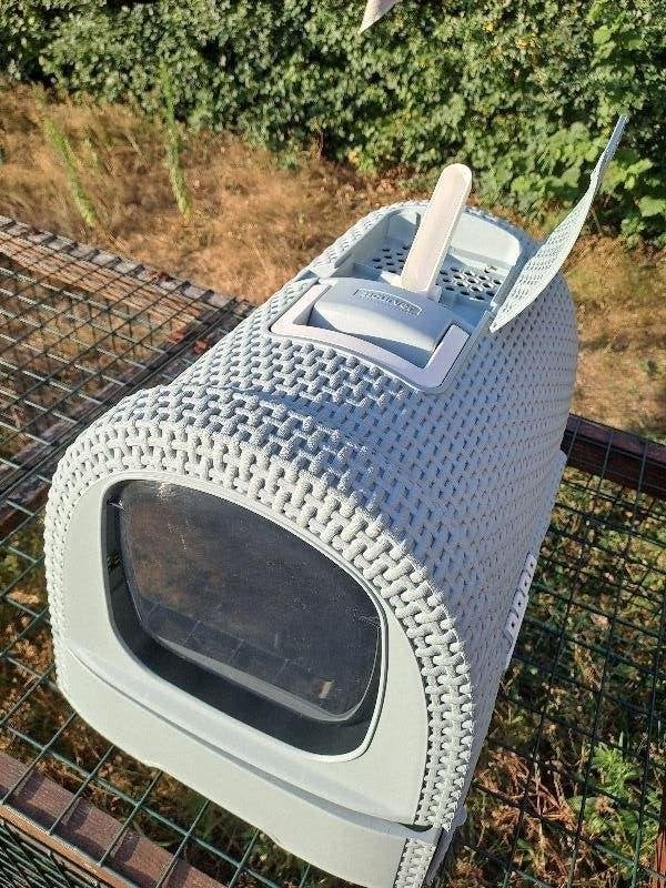 kattenbak Curver Litterbox lavendelblauw, Dieren en Toebehoren, Kattenbakken, Ophalen, Zo goed als nieuw, Gesloten
