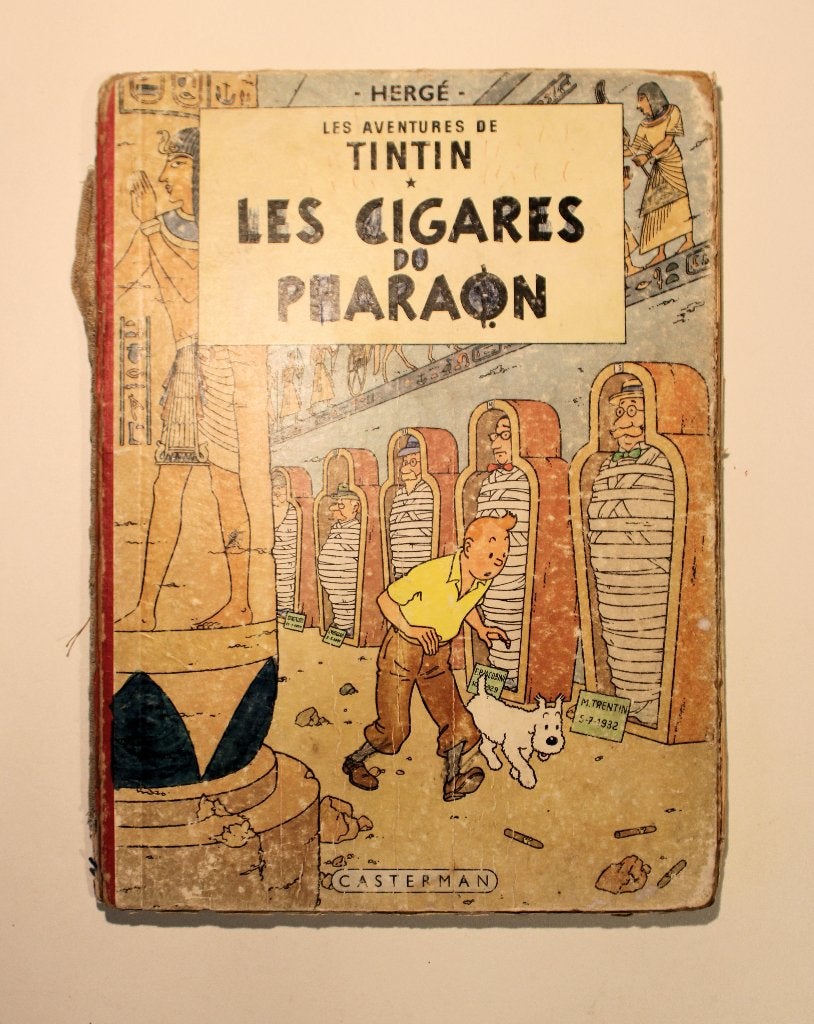 Tintin 6 Franstalige albums (hardcover), Boeken, Gelezen, Ophalen of Verzenden, Meerdere stripboeken, Hergé