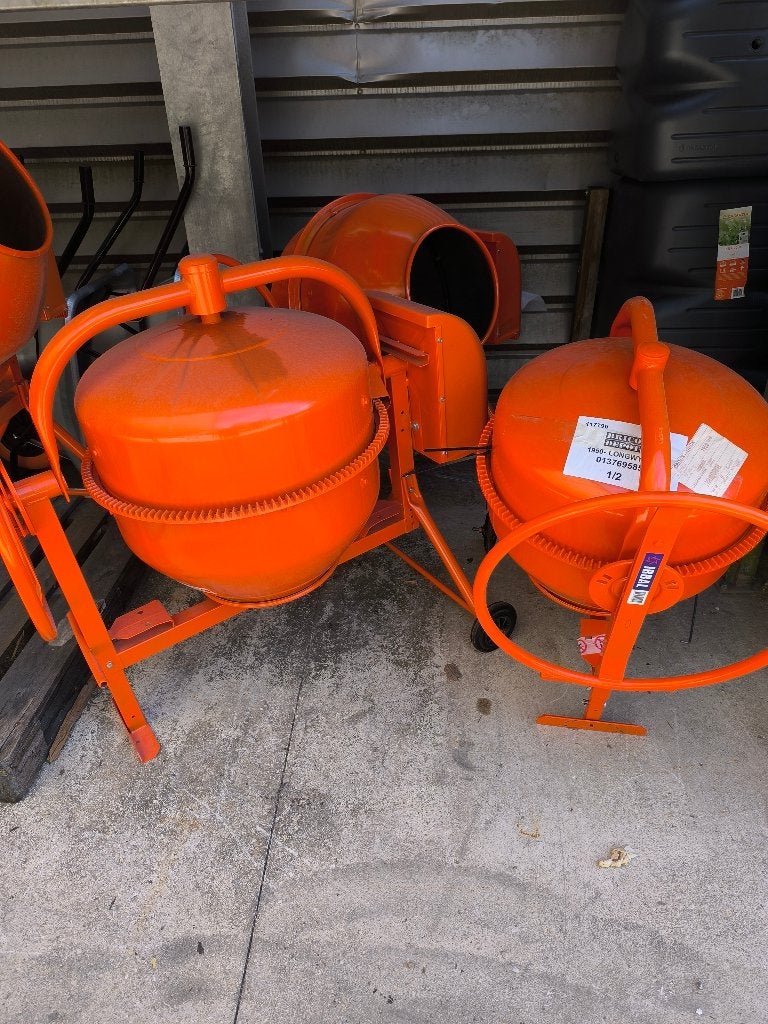 Bétonnière électrique avec 2 roulettes 125 L : 299 €, Enlèvement, Neuf, Électrique