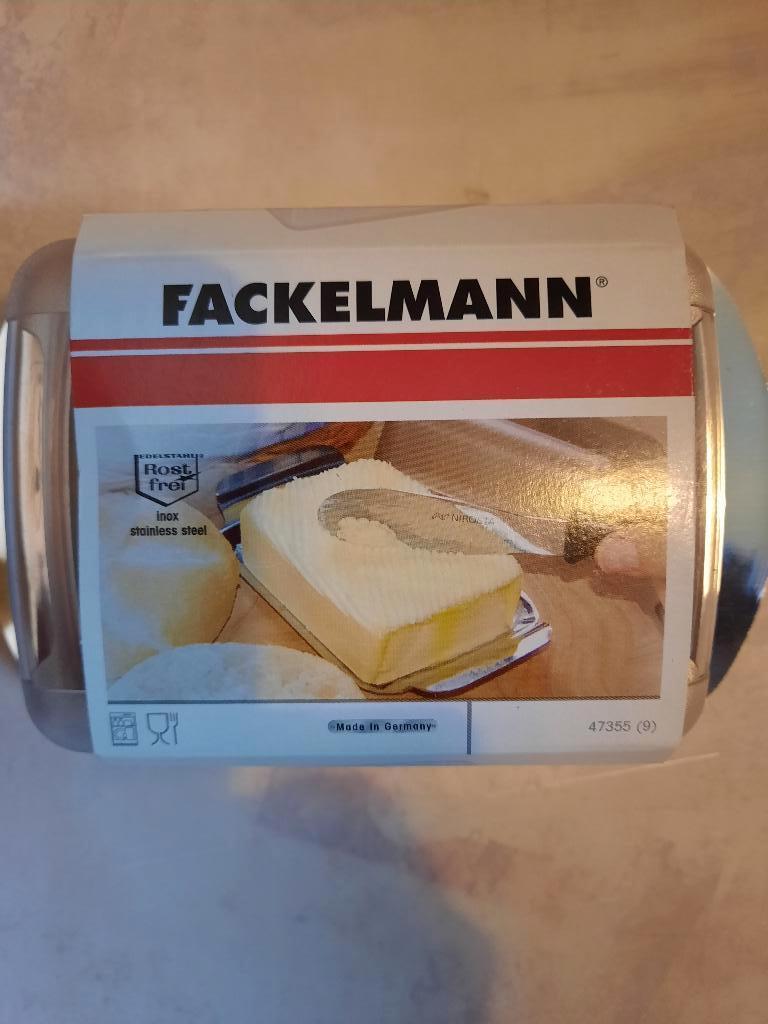 nieuw inoxen botervloot Fackermann, Maison & Meubles, Cuisine | Vaisselle, Neuf, Verre, Enlèvement ou Envoi