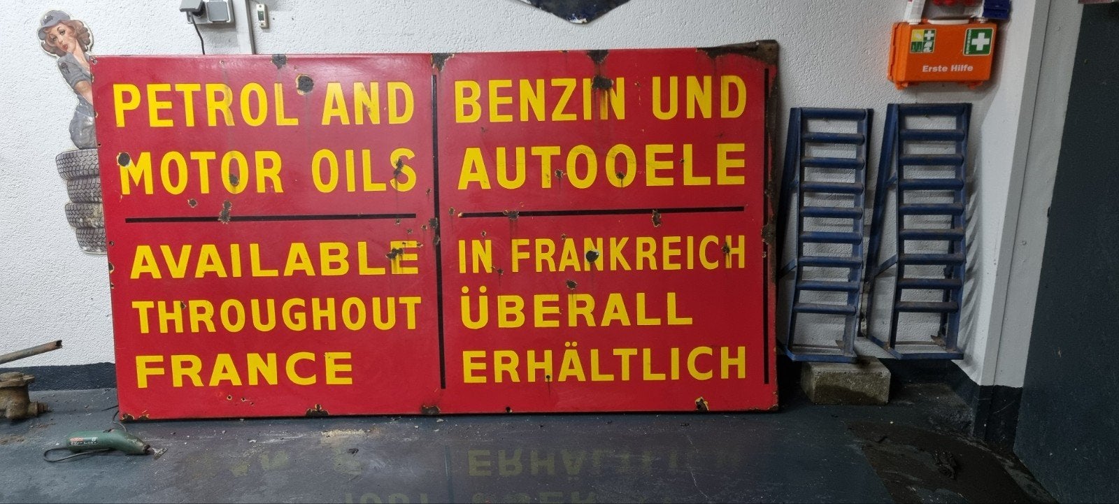 Plaque émaillée Shell emaille bord, Enlèvement