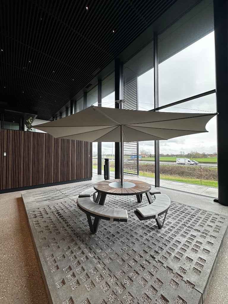 Extremis Tuintafels, picknicktafels en parasols HOGE KORTING, Enlèvement, Comme neuf, Rond, Aluminium