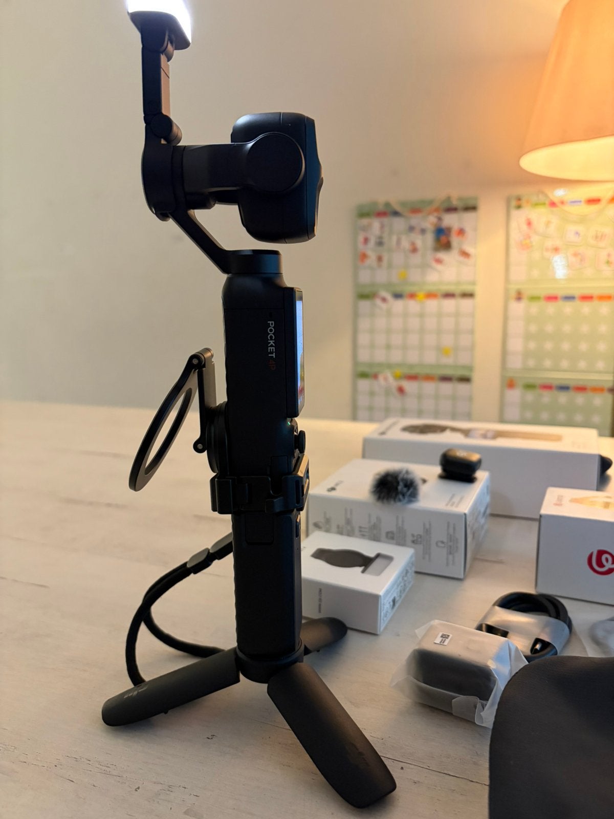 Kit de création complet DJI Osmo Pocket 4P + DJI Mic 3, Caméra, Enlèvement, Carte mémoire, Neuf