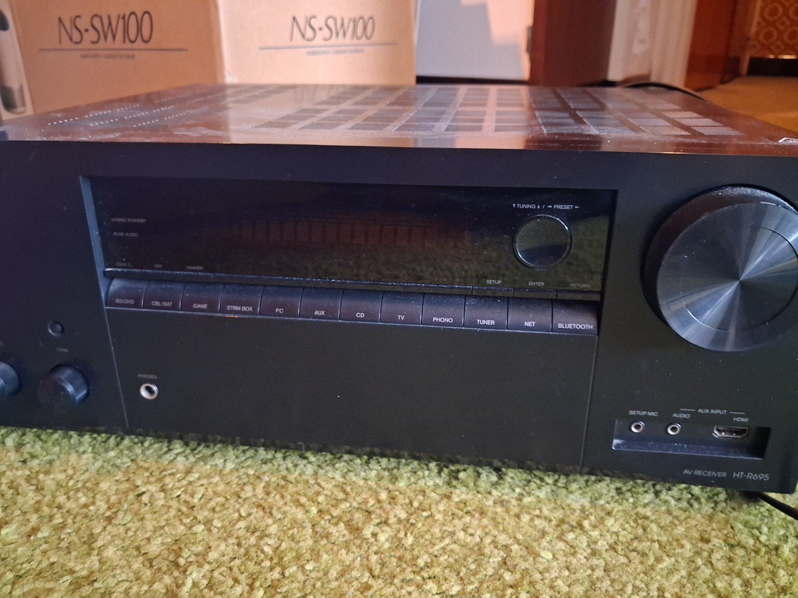 Onkyo receiver ht-r695 + afstandsbediening wifi bluetooth, Enlèvement