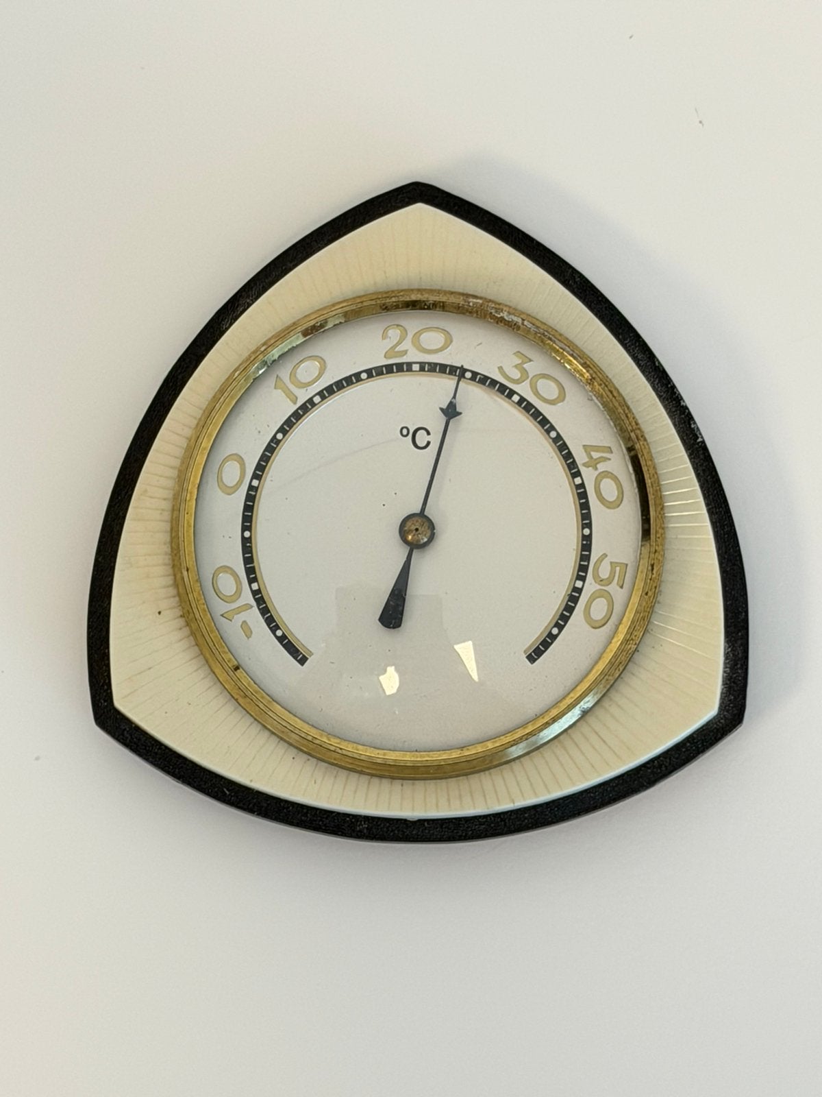 Thermomètre mural vintage du milieu du siècle, rétro 1960, Maison & Meubles, Enlèvement ou Envoi, Comme neuf, Thermomètre Intérieur