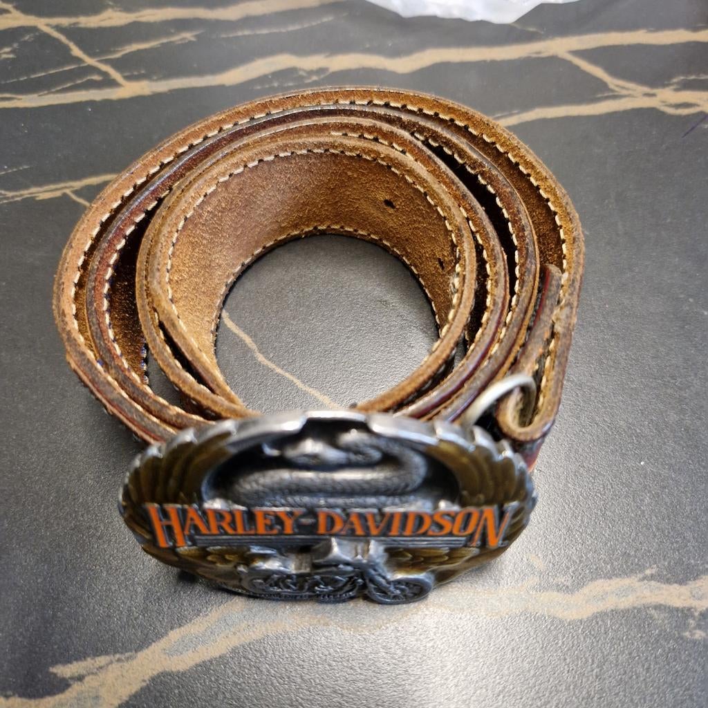 Harley Davidson riem , 1 .10cm +- lengte , origineel, Ophalen