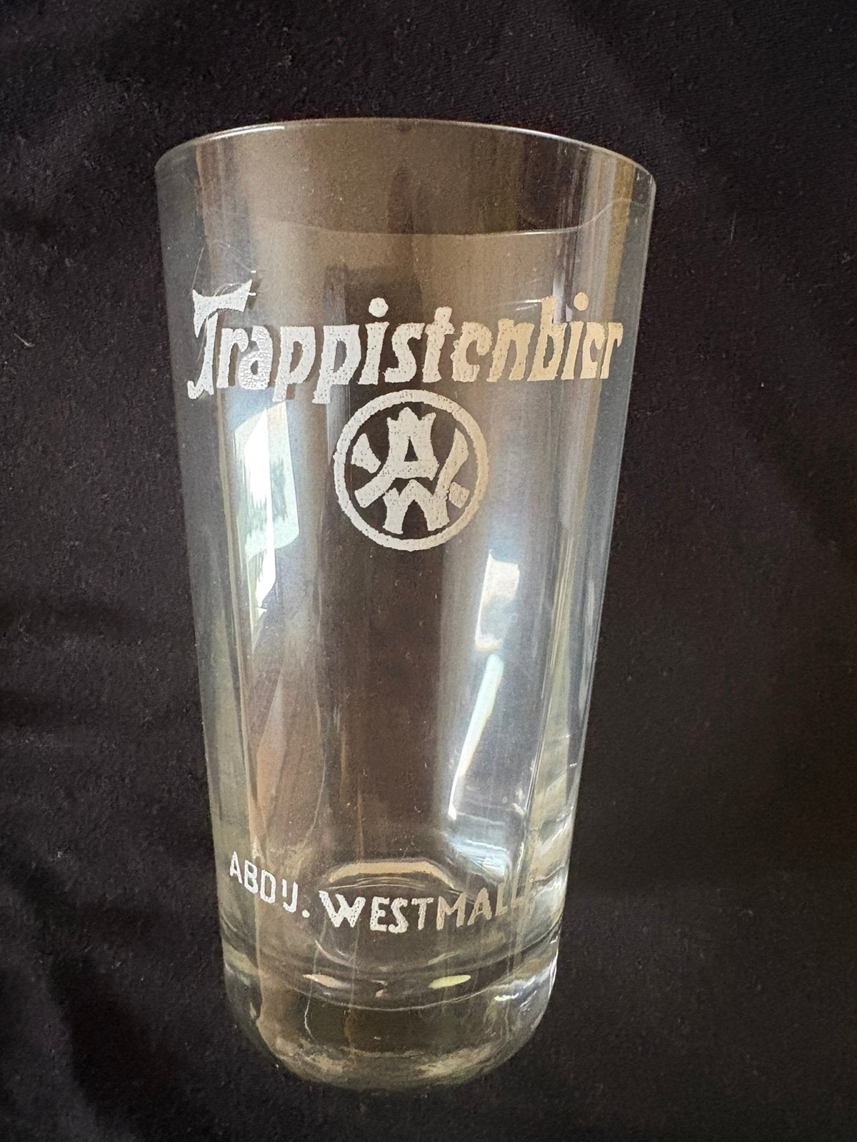 Vieux verre trappiste Westmalle, Enlèvement ou Envoi, Comme neuf