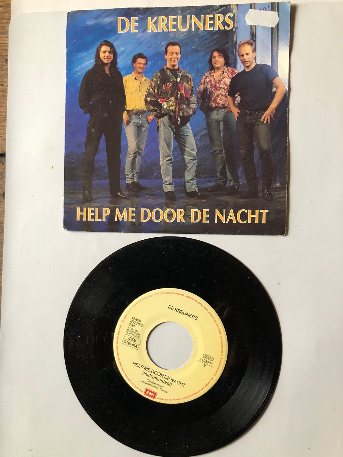 De Kreuners: help me door de nacht ( belpop; 1991), Verzenden, Zo goed als nieuw