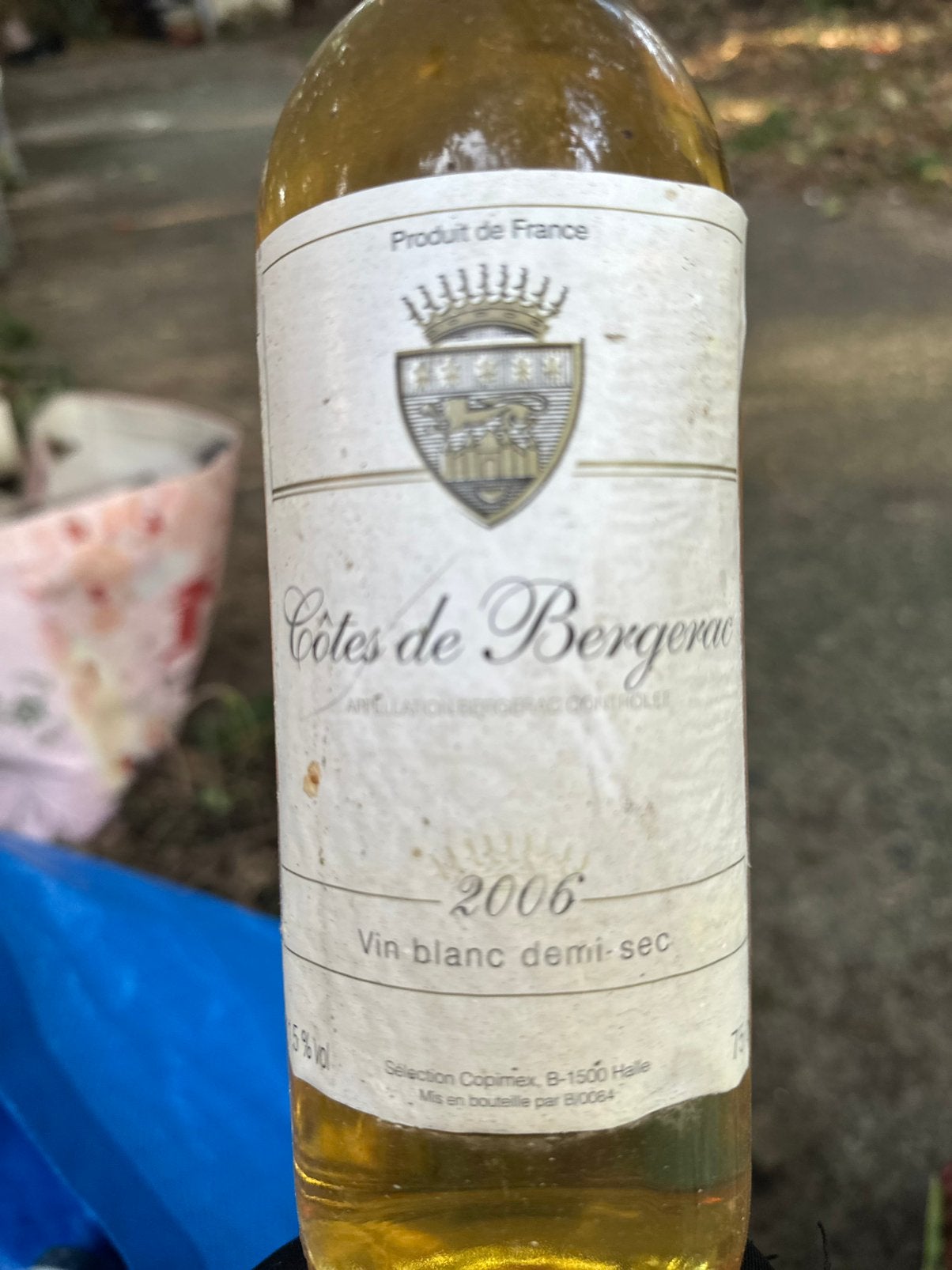 Côtes de Bergerac blanc demi-sec du millésime 2006, Verzamelen, Ophalen, Zo goed als nieuw, Frankrijk, Witte wijn