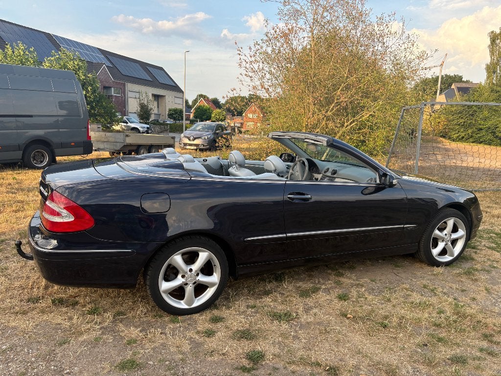 Mercedes CLK cabrio van sterfgeval, Auto's, Achterwielaandrijving, Cabriolet, Blauw, Grijs