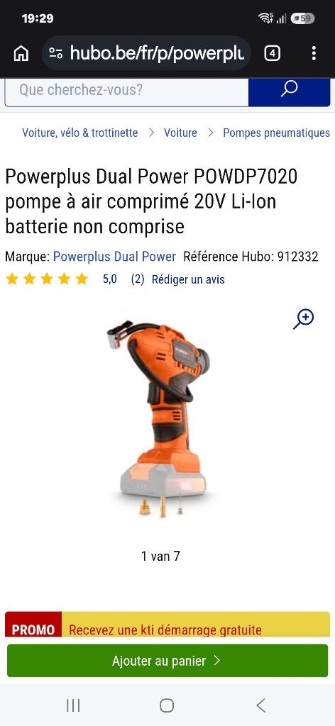 Gonfleur power plus, Neuf, Véhicule de tourisme, Pneus été, 185 mm