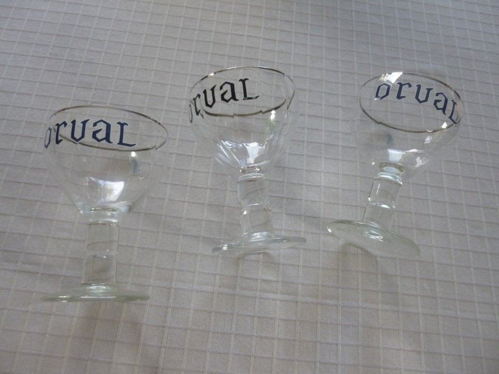 orval glazen, Verzamelen, Biermerken, Ophalen of Verzenden, Gebruikt