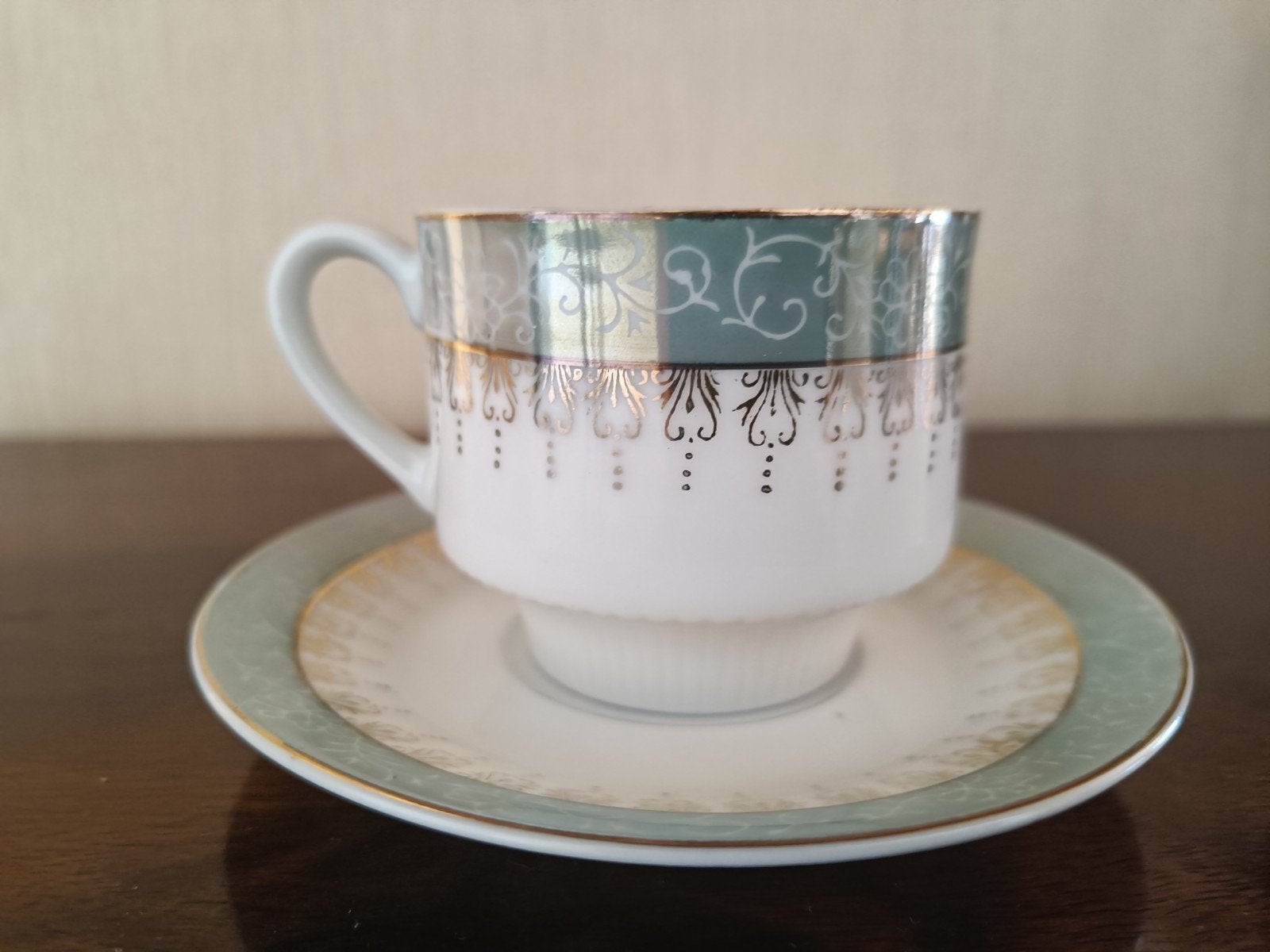 Sacs rétro avec soucoupe (6 pièces), Enlèvement, Comme neuf, Porcelaine