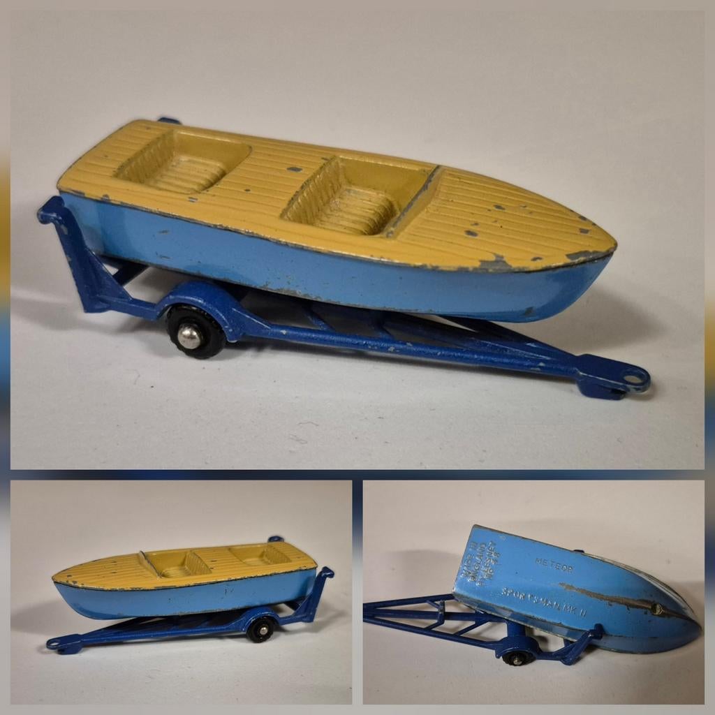 Matchbox Lesney 48-A 1958 Meteor Sports Boat, Enlèvement ou Envoi, Utilisé, Autres types
