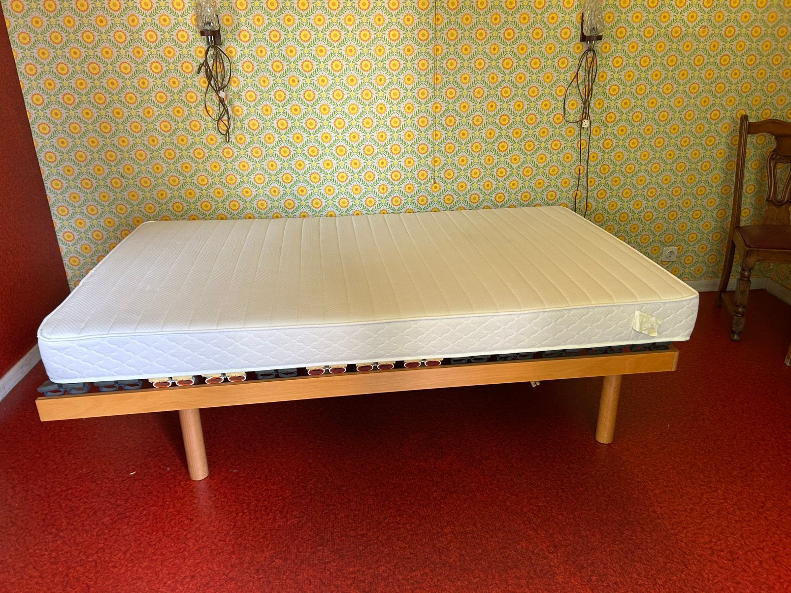 2 persoonsbed met matras, Maison & Meubles, Enlèvement, Comme neuf, 200 cm