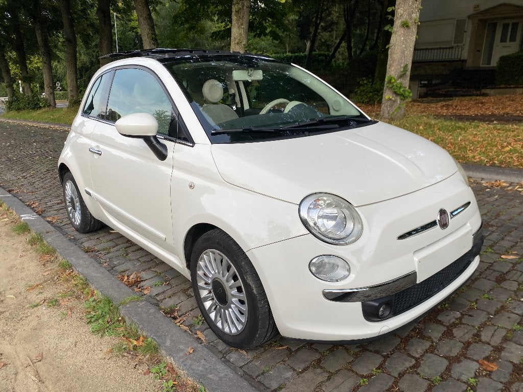 Fiat 500C boîte auto toit pano Airco benzin 900cm3, Autos, Euro 5, Achat, Entretenue par le concessionnaire, 2 cylindres