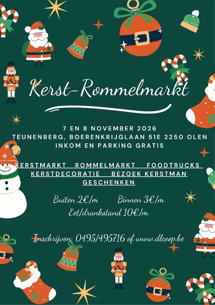 Kerst-rommelmarkt Olen 7 en 8 november, Ophalen, Gebruikt