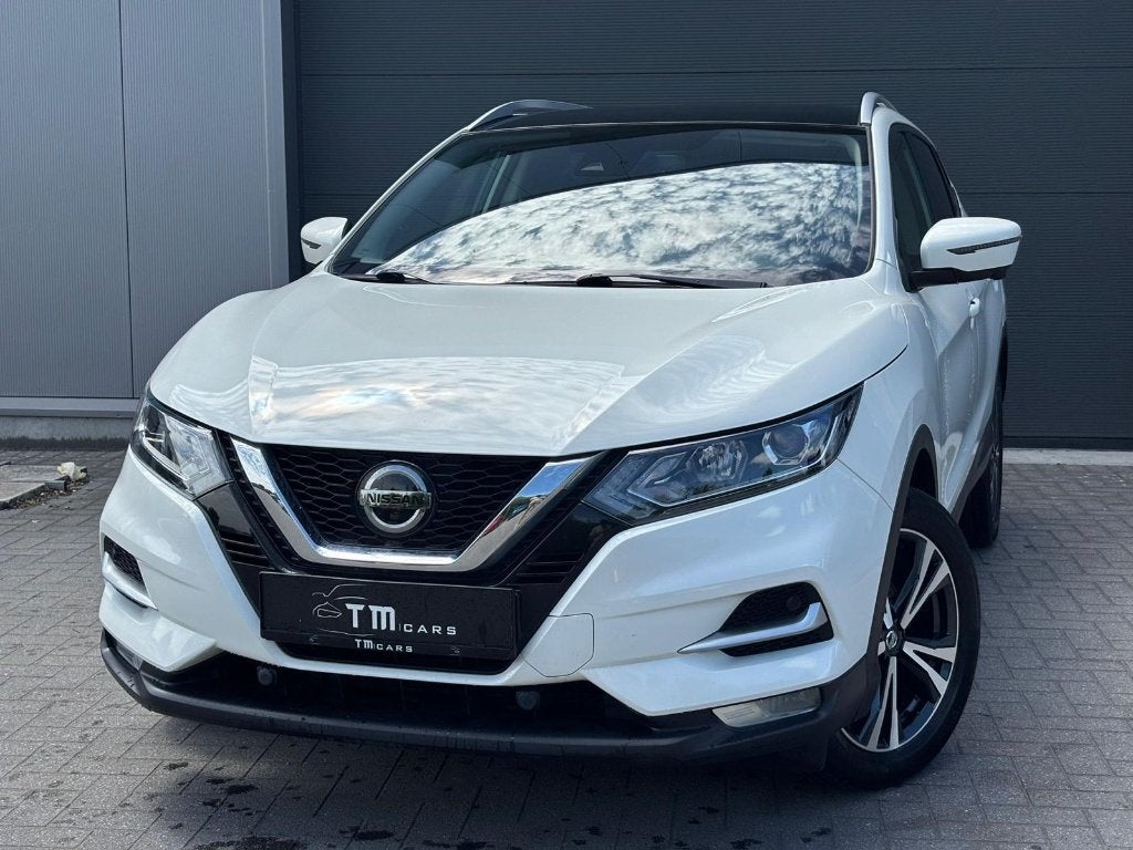 Nissan Qashqai benzine automaat pano dak, Autos, Nissan, Cuir, 1332 cm³, Entreprise, Phares entièrement LED