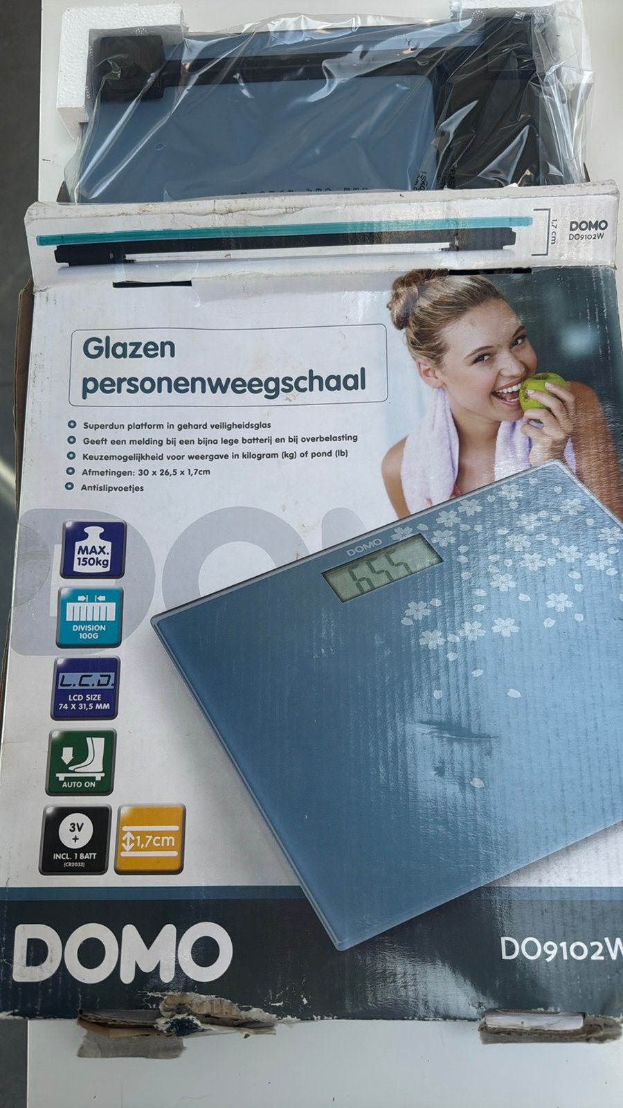Nieuw Domo DO9102W – Personenweegschaal – Blauw, Ophalen, 1 tot 500 gram, Personenweegschaal, Digitaal