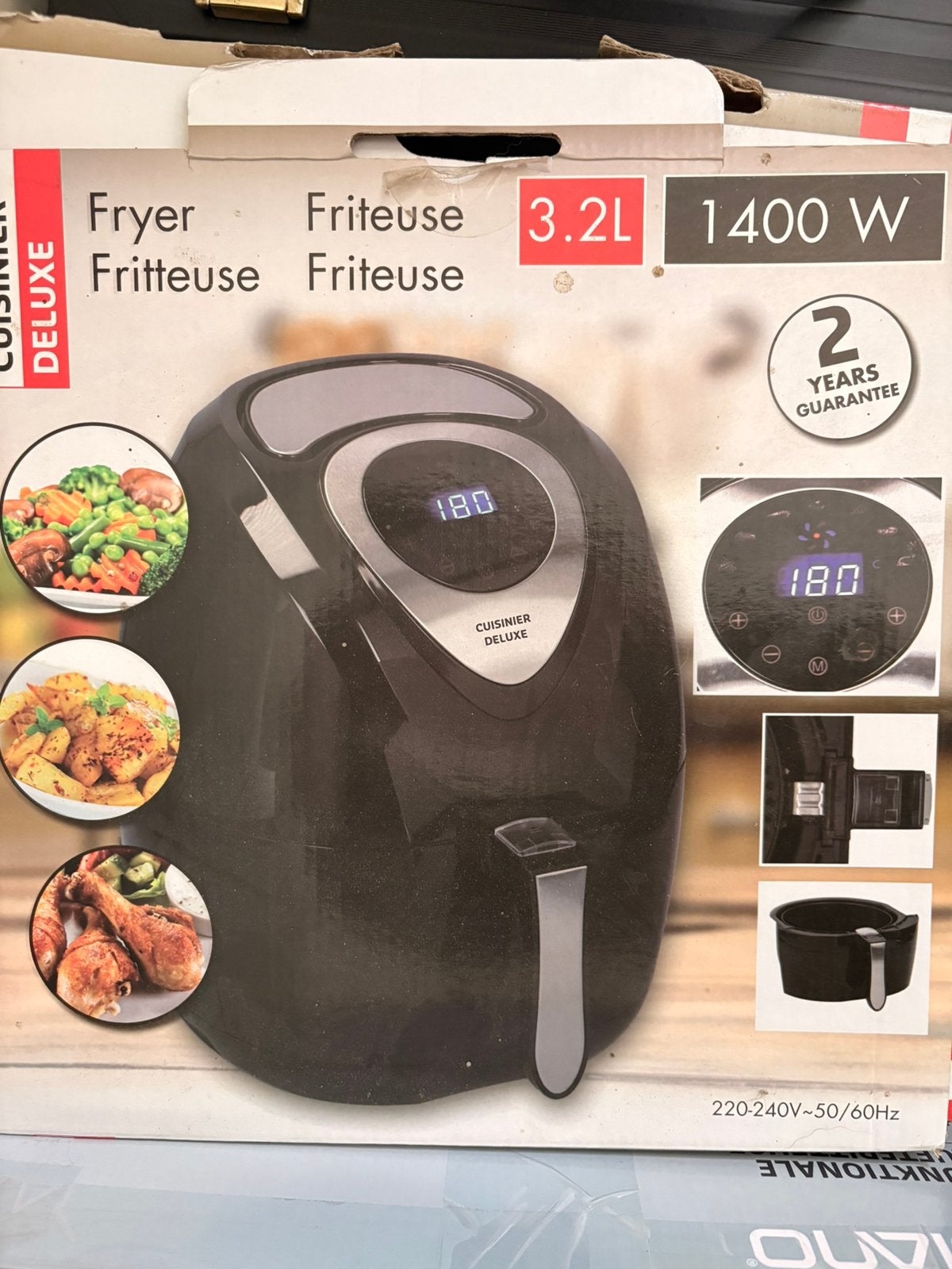 Friteuse Airfryer 1400 watts, Electroménager, Friteuses, Enlèvement, Utilisé, Pan intérieur amovible