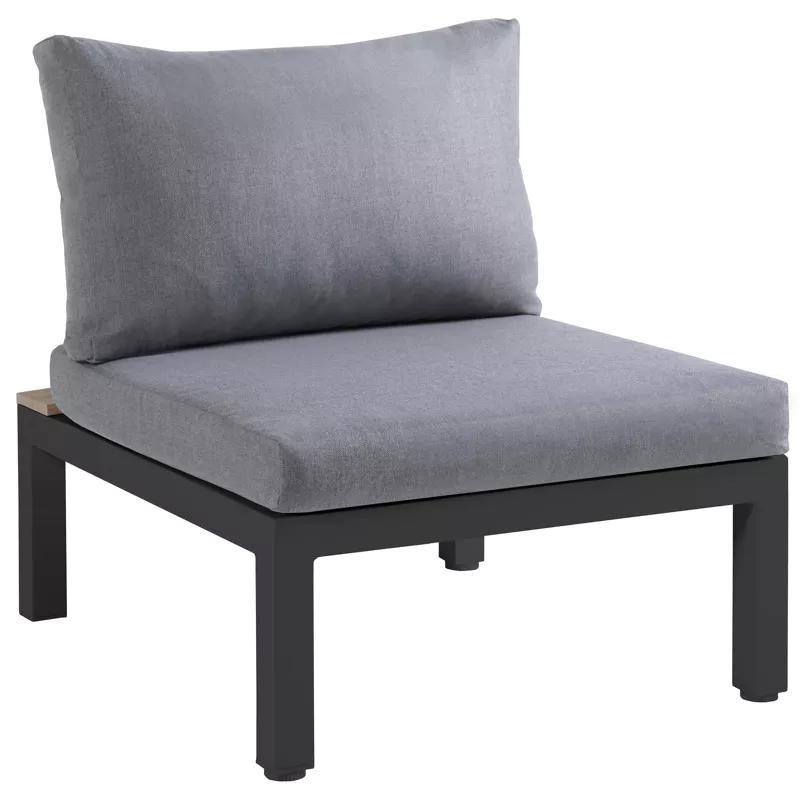 Lounge stoel grijs (tuin/teras meubilair), Tuin en Terras, Tuinbanken, Ophalen, Nieuw, Aluminium