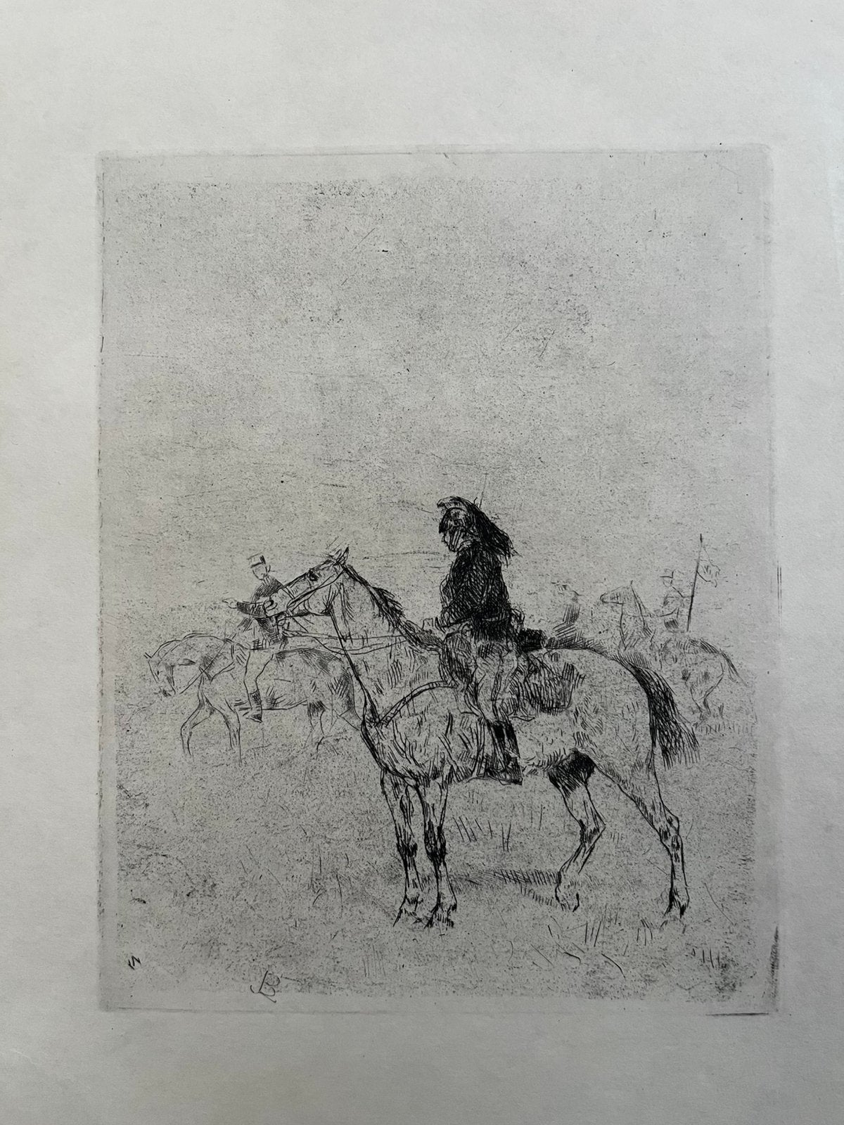 Gravure de John Brown, Enlèvement ou Envoi, Militaire, Eau-forte