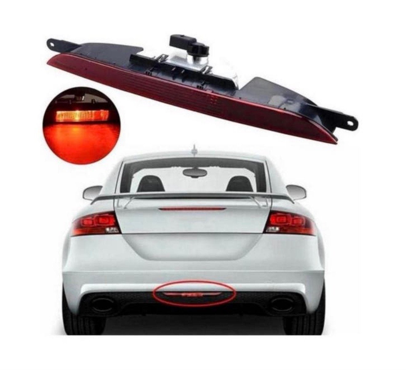 Audi TT MK2 8J 2007-2014 3e remlicht Mistlicht mistlamp, Auto-onderdelen, Verlichting, Audi, Nieuw, Ophalen of Verzenden