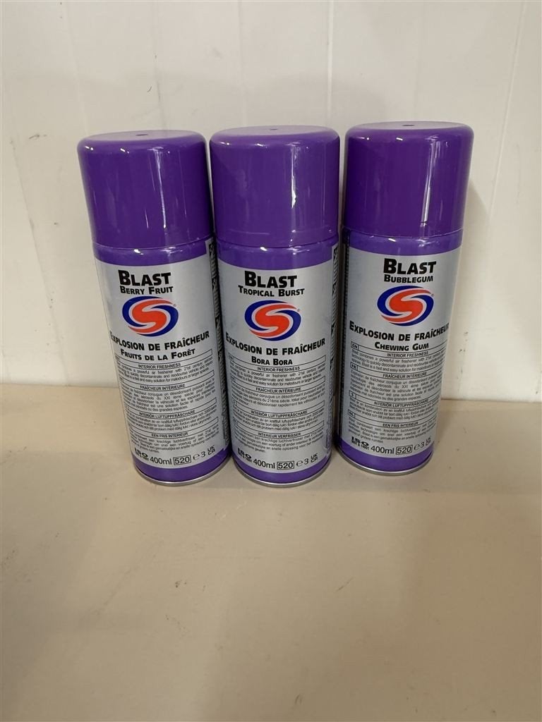 3x Autosmart Blast Luchtverfrisser - Bubblegum, Berry & Trop, Ophalen of Verzenden, Nieuw