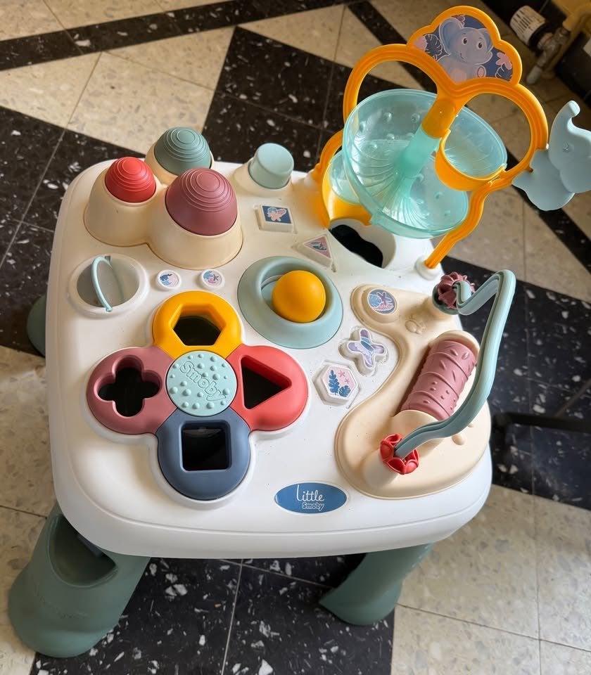 Kinderloopstoeltje + activiteitentafel, Kinderen en Baby's, Speelgoed | Babyspeelgoed, Ophalen, Gebruikt, Babygym, Met wieltjes