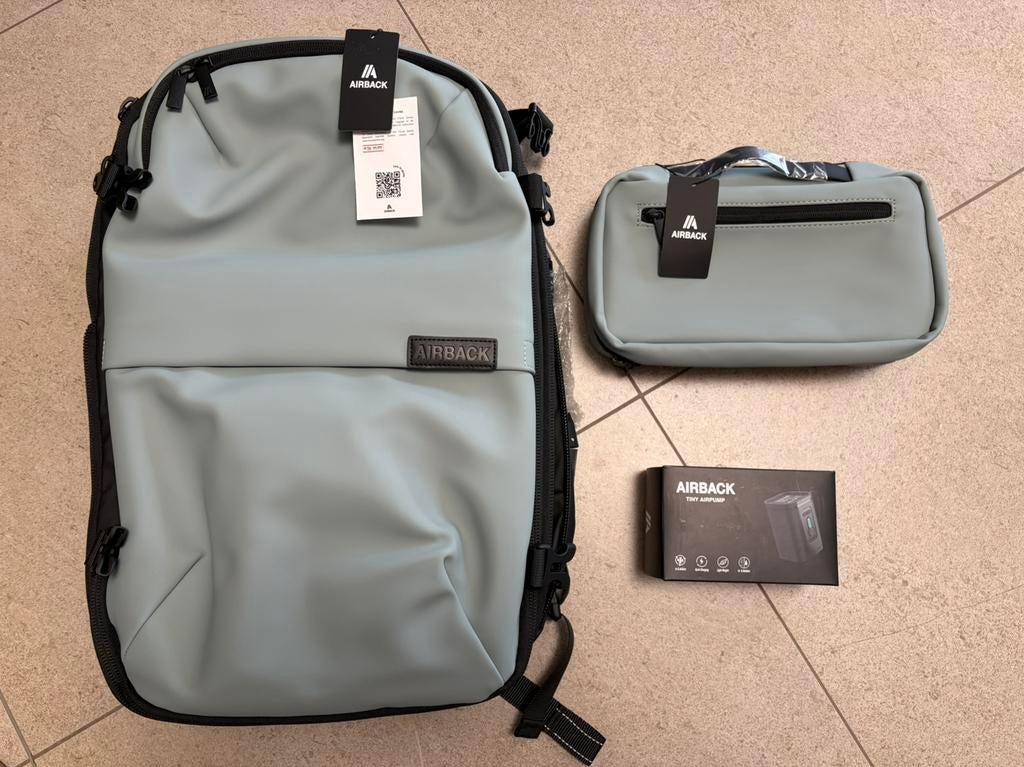 Sac à dos Airback original + pompe + trousse de toilette, Enlèvement ou Envoi, Neuf