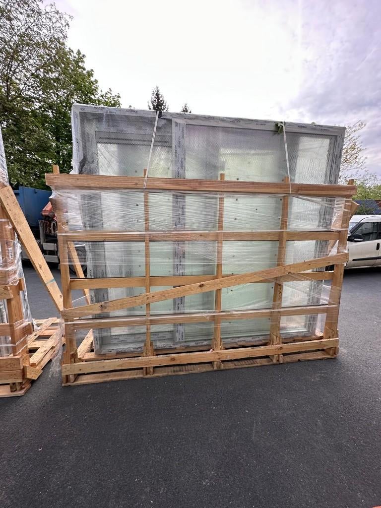 châssis coulissante porte fenetre, Doe-het-zelf en Bouw, Raamkozijnen en Schuifdeuren, Ophalen, 225 cm of meer, Inclusief glas