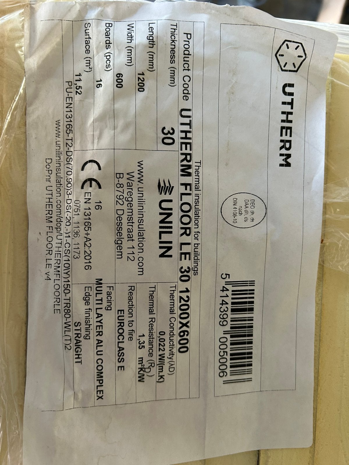 PIR/PUR platen 120x60x3, Ophalen, Nieuw, Hardschuim (Pir), Minder dan 4 cm