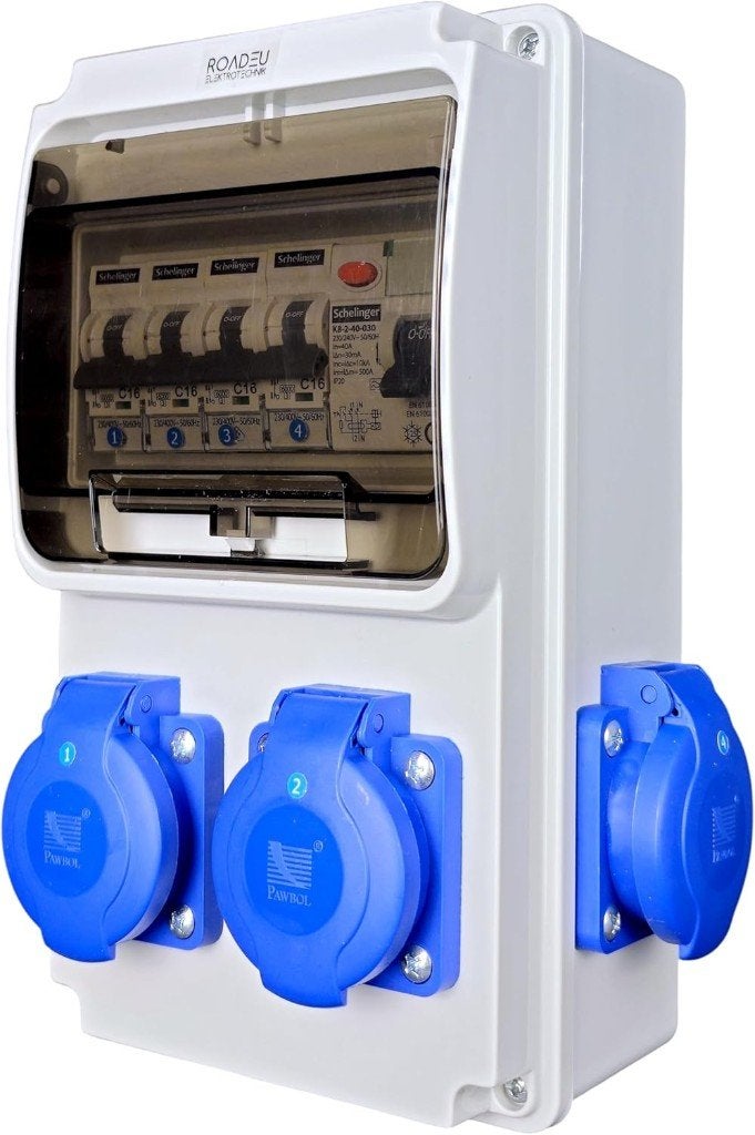 Werfkast / bouwkoffer 4x16A - 4x230V, Ophalen, Gebruikt, Overige typen