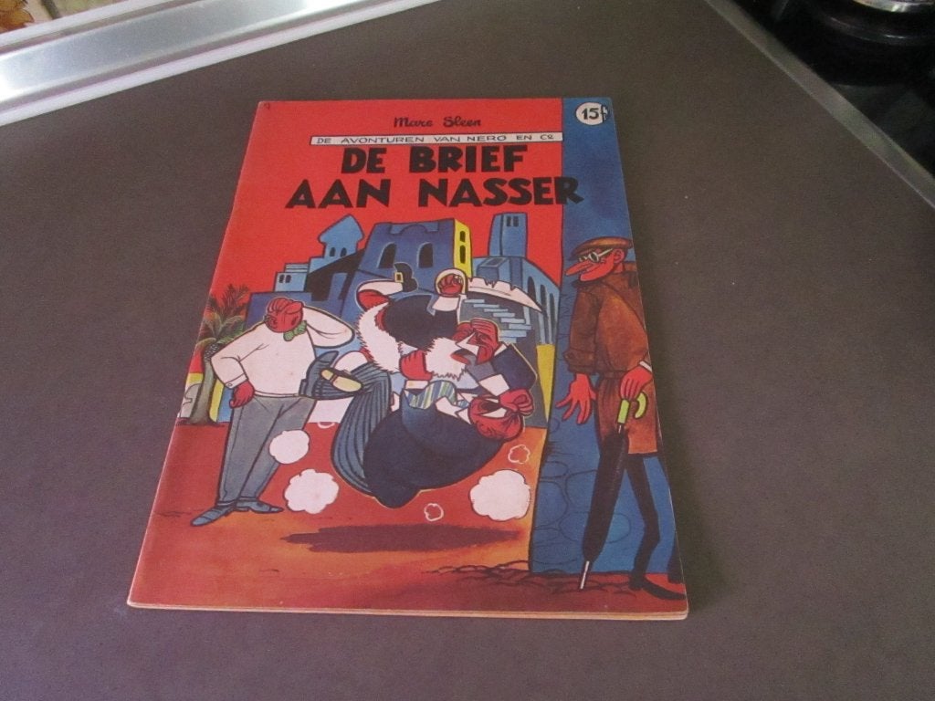 Nero - De brief aan Nasser - 1e druk 1963, Marc Sleen, Eén stripboek, Ophalen of Verzenden, Zo goed als nieuw