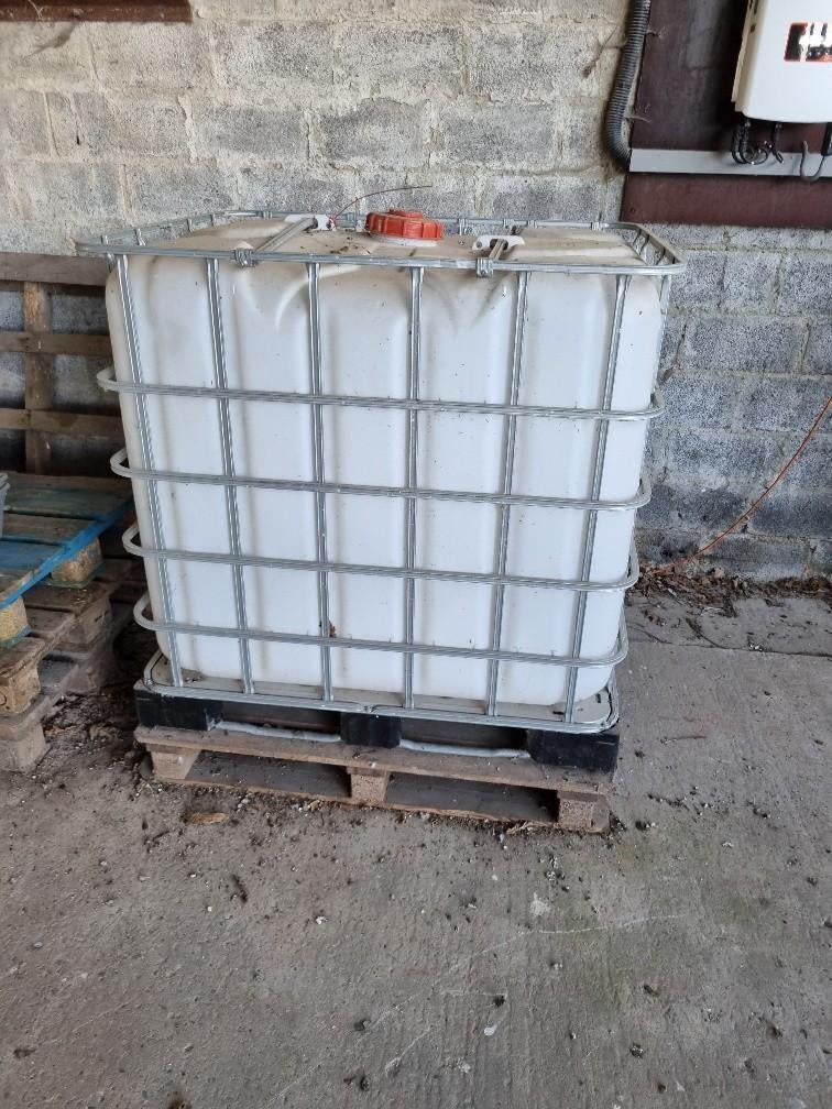 IBC vat 1000 liter, Tuin en Terras, 150 liter of meer, Ophalen, Zo goed als nieuw, Kunststof