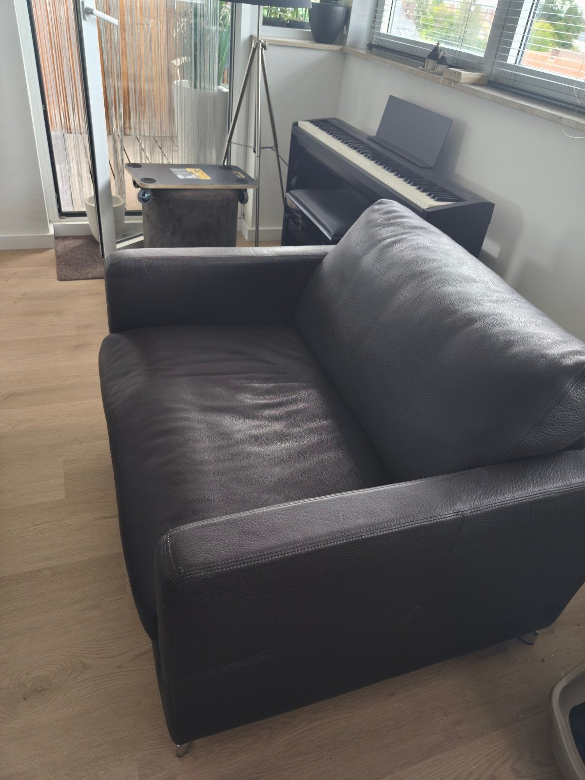 moderne lederen zetel, Huis en Inrichting, Ophalen