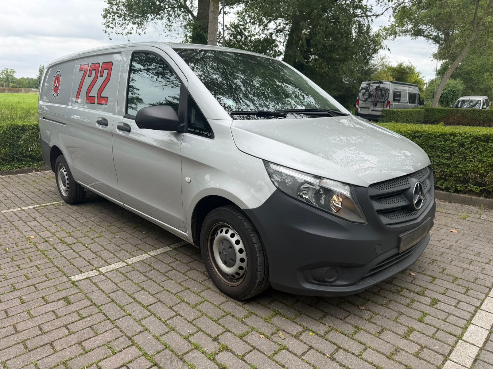 Mercedes-Benz Vito Bestelwagen 3 plaatsen - Lichte Vracht, Auto's, Voorwielaandrijving, Euro 5, Stof, Zwart