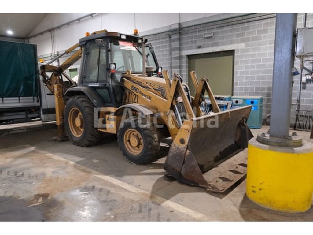 Graaflader Koffer 580 SLE (2000-5.297 uur-VIN:CGG0168983), Graaflaadcombinatie