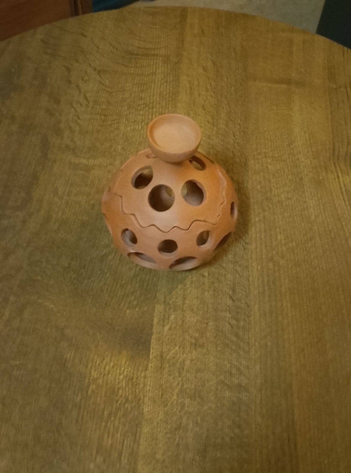 terracotta theelichtpotje, Ophalen, Terracotta