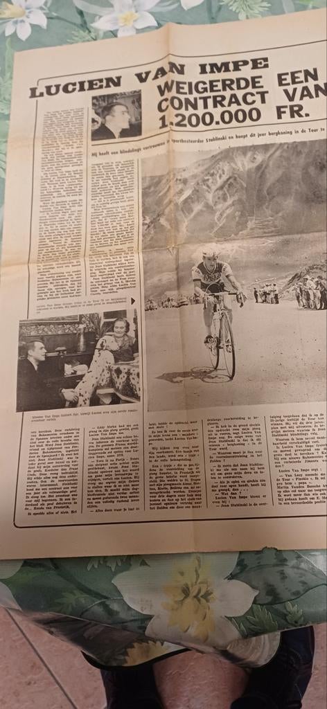 Krantenartikel Lucien Van Impe, Enlèvement