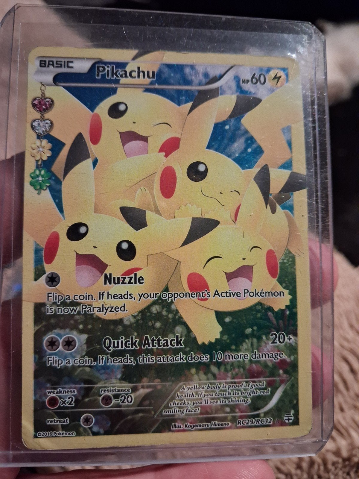 Pikachu kaart RC29/RC32 Pokemon, Enlèvement