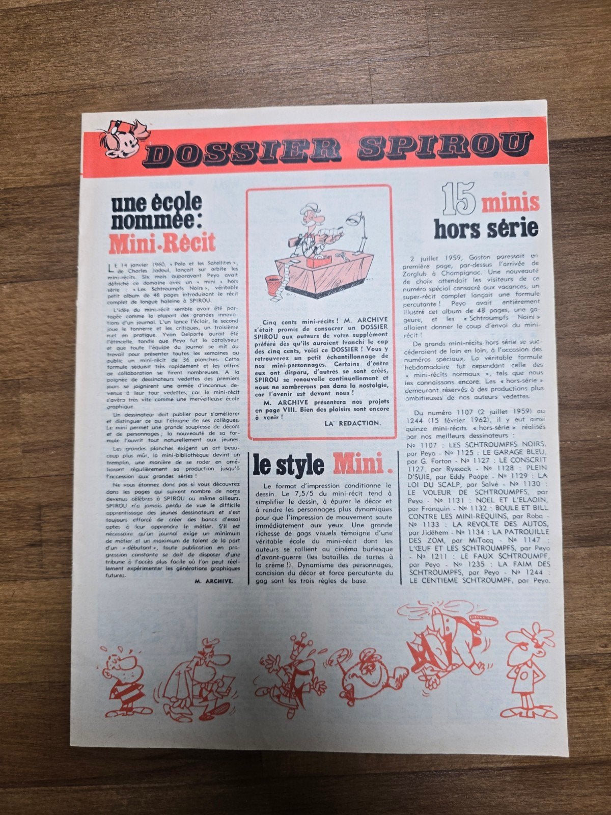 Dossier Spirou – Une école nommée Mini-Récit – ancien supplé, Livres, Enlèvement ou Envoi