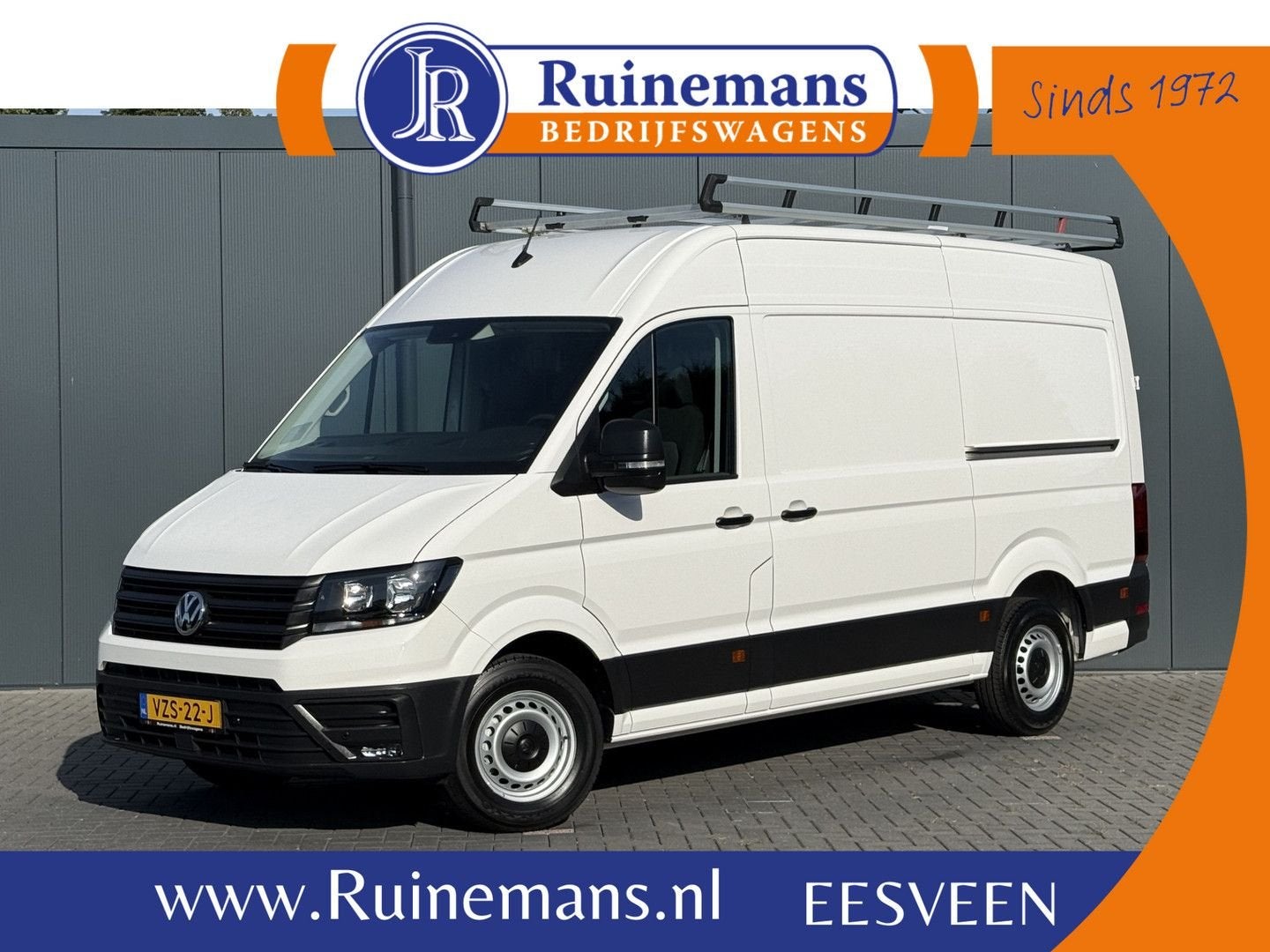 Volkswagen Crafter 2.0 TDI 141 PK / L3H3 / 2x SCHUIFDEUR / I, Auto's, 227 g/km, Wit, Onderhoudsboekje, Te koop