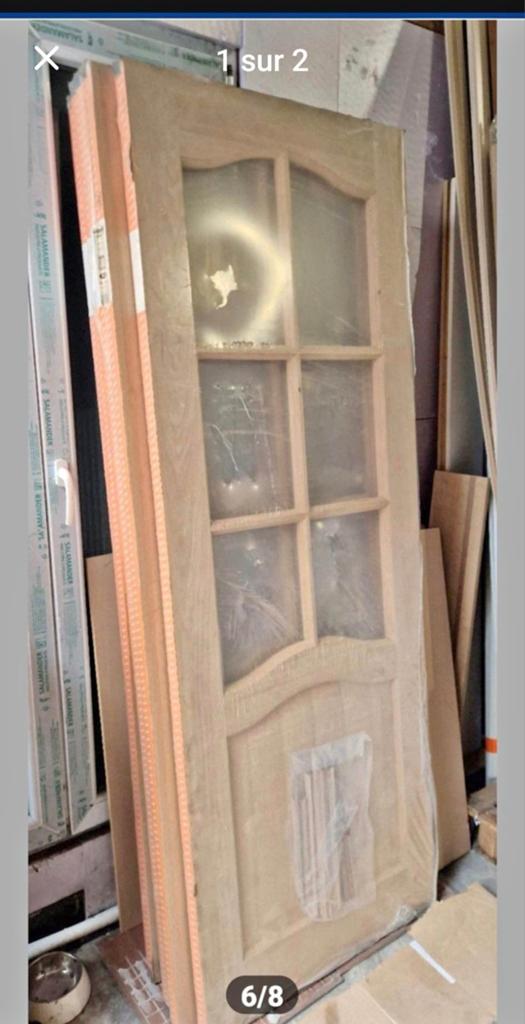 porte en chêne massif (sans vitres), Bricolage & Construction, Enlèvement
