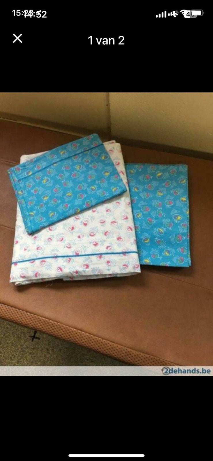 Nieuwe set 1 persoonslakens (heb er 2), Beddengoedset, Nieuw, Ophalen of Verzenden, Overige kleuren