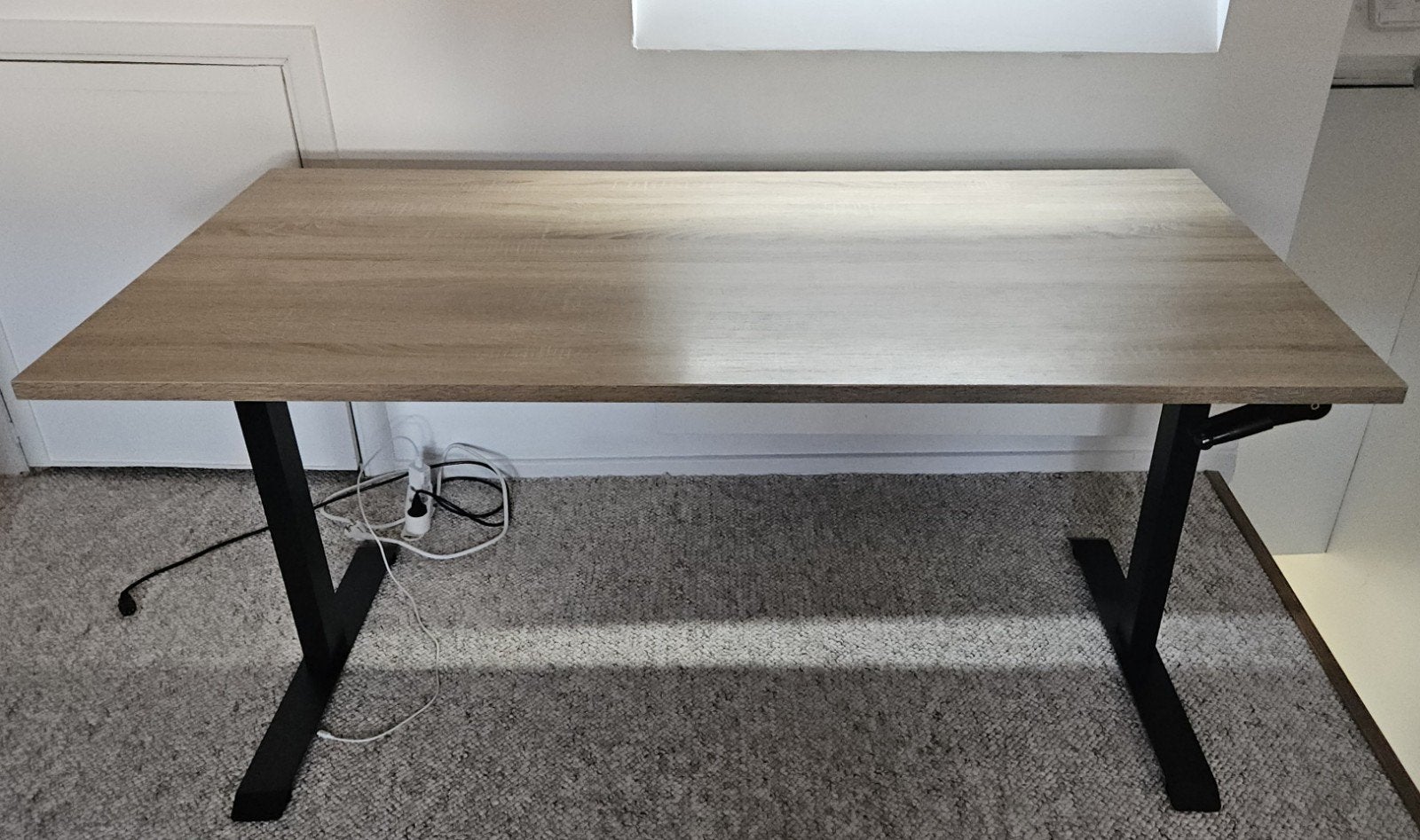 Bureau assis-debout réglable (160x80), 160 cm, Bureau assis-debout, Comme neuf, 80 cm